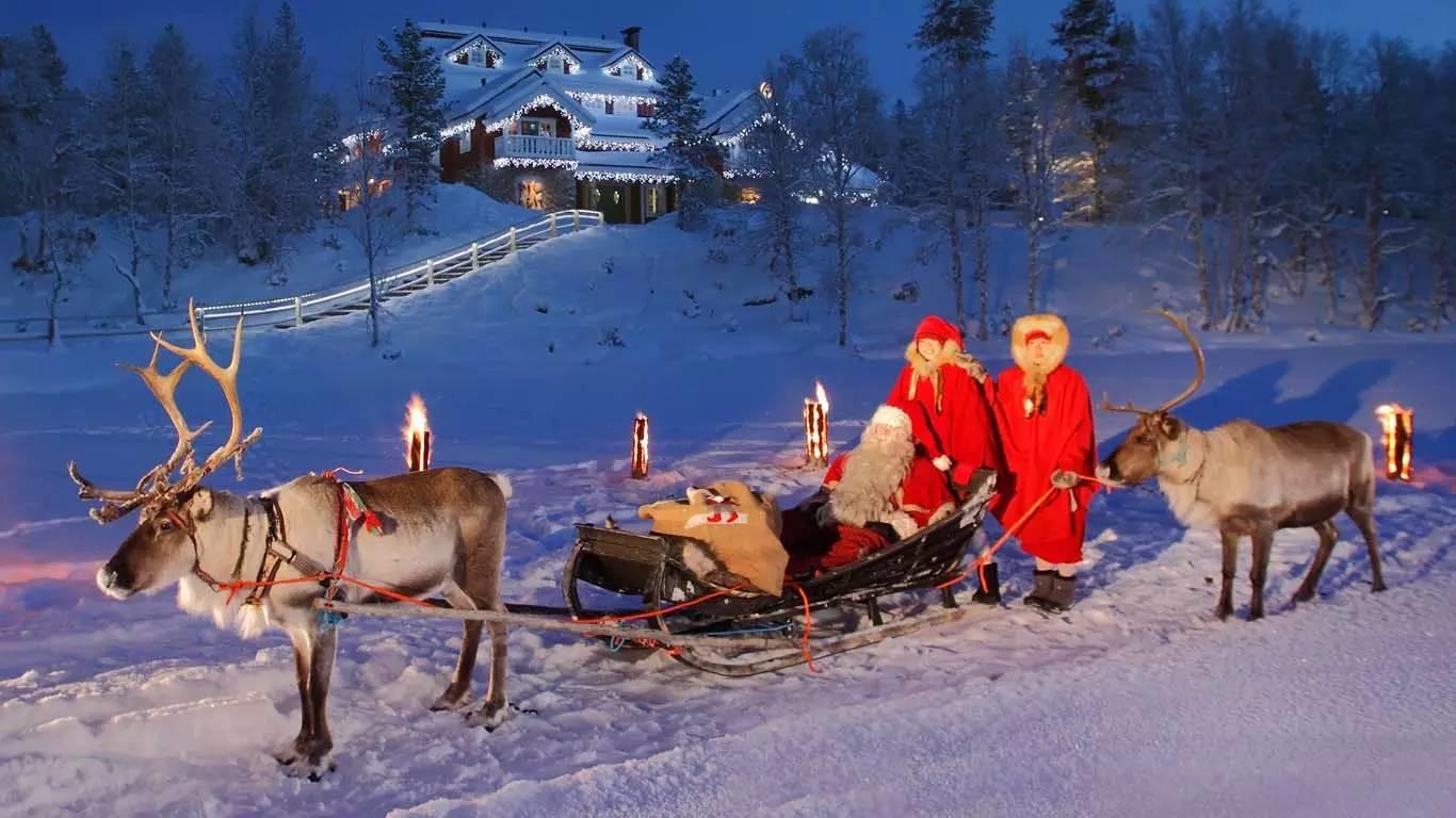 Lapponia Natale.Vacanza In Lapponia A Rovaniemi Il Villaggio Di Babbo Natale